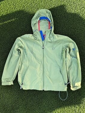 GAP Lime Green Men’s Hooded Windbreaker Jacket